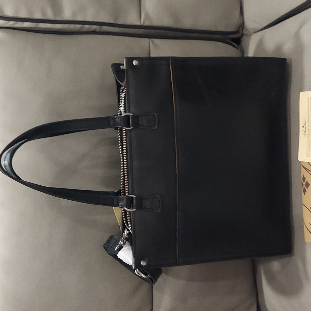 PATRICIA NASH Rose Tooled Tote Black - Picture 5 of 13